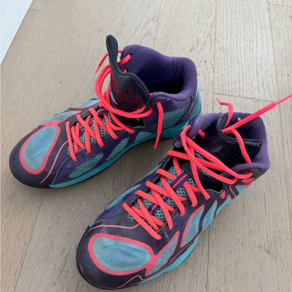 Li-ning Rebirth Purple/Blue Basketball Sneakers - Picture 1 of 9